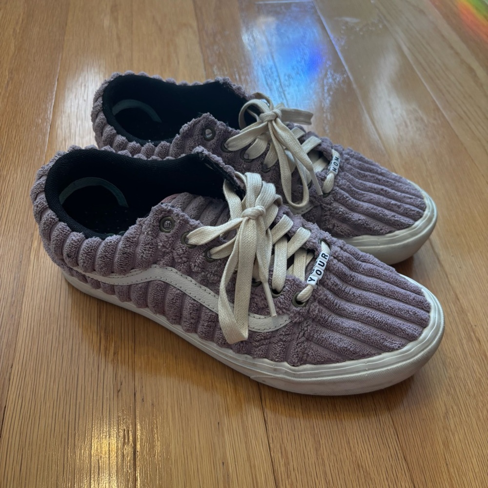 Vans Women's Purple Corduroy Sneakers